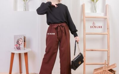 Tampil Kasual dengan Styling Celana Kulot Ribbon