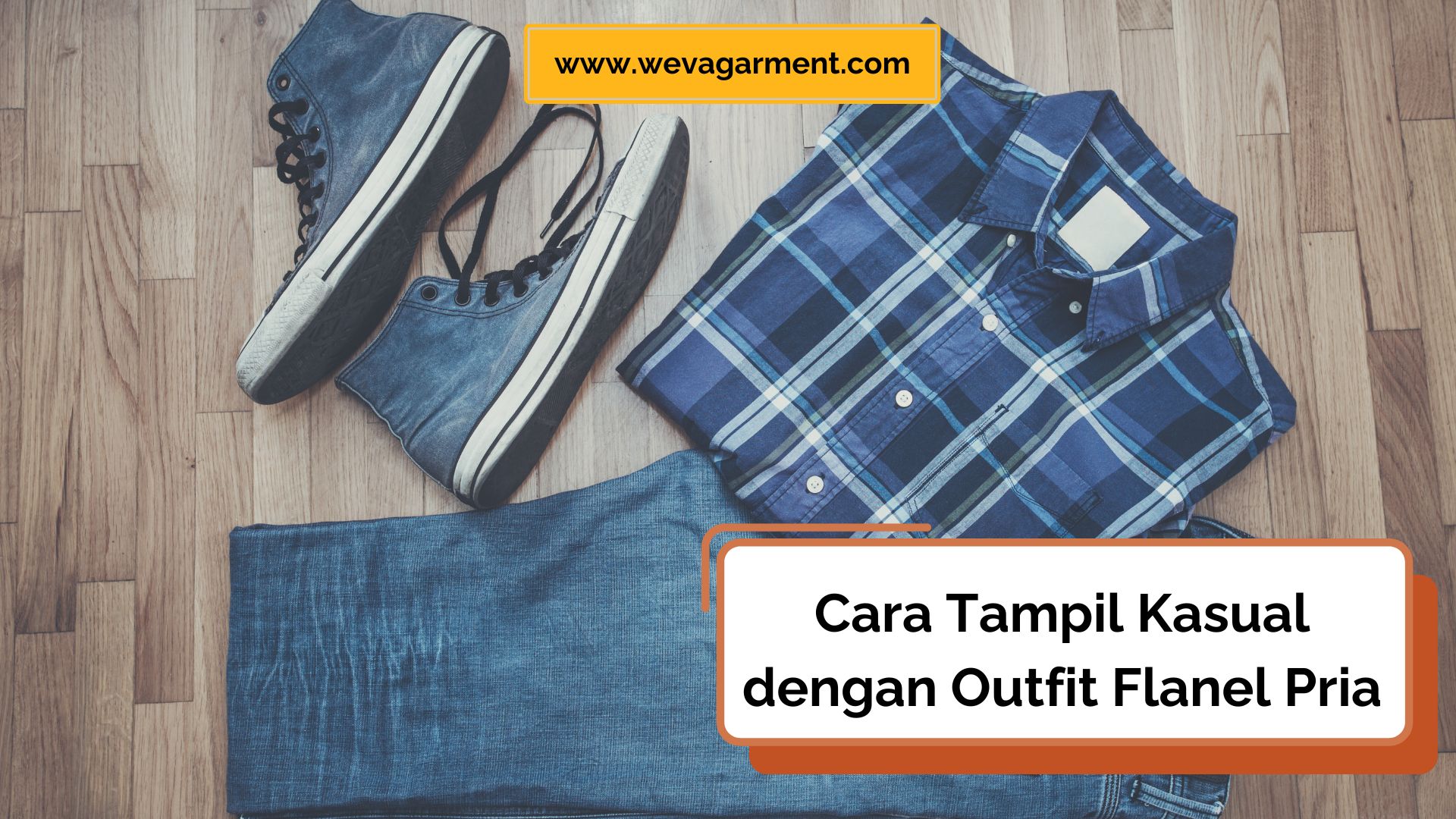 outfit flanel pria