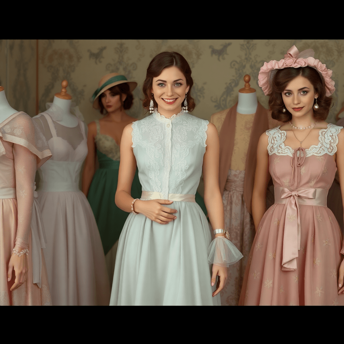 Gaya busana yang terinspirasi dari masa lalu ini tampil dengan baju-baju cantik dalam nuansa warna pastel yang manis, ditambah pernak-pernik lucu y...